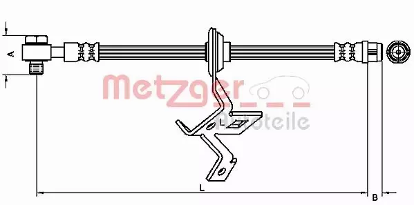 METZGER PRZEWÓD HAMULCOWY 4116209 