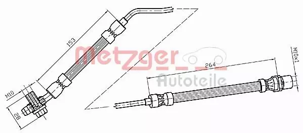 METZGER PRZEWÓD HAMULCOWY 4116217 