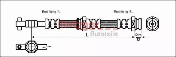 METZGER PRZEWÓD HAMULCOWY 4113304 