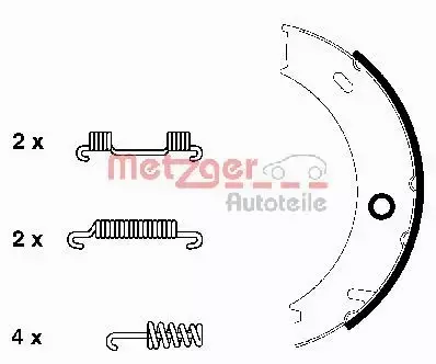 METZGER SZCZĘKI HAMULCOWE KR 956 