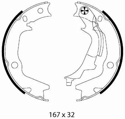 METZGER SZCZĘKI HAMULCOWE MG 227 