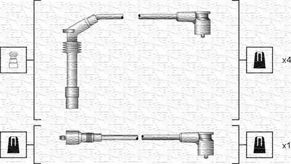 MAGNETI MARELLI PRZEWODY ZAPŁONOWE 941318111140 