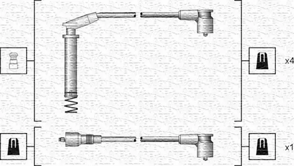 MAGNETI MARELLI PRZEWODY ZAPŁONOWE 941318111154 