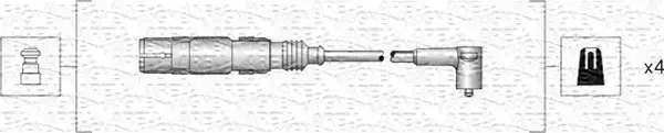 MAGNETI MARELLI PRZEWODY ZAPŁONOWE 941318111164 