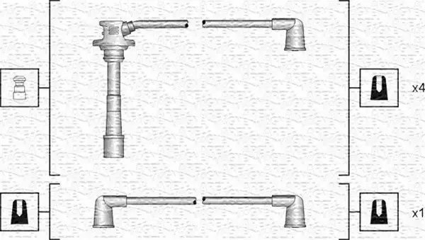 MAGNETI MARELLI PRZEWODY ZAPŁONOWE 941318111176 