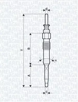 MAGNETI MARELLI ŚWIECA ŻAROWA 062900039304 