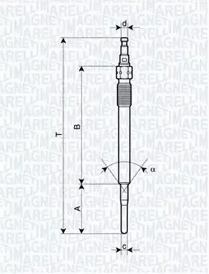 MAGNETI MARELLI ŚWIECA ŻAROWA 062900051304 