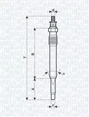 MAGNETI MARELLI ŚWIECA ŻAROWA 062900001304 