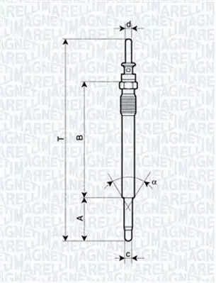 MAGNETI MARELLI ŚWIECA ŻAROWA 062900009304 