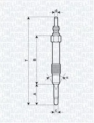 MAGNETI MARELLI ŚWIECA ŻAROWA 062900014304 