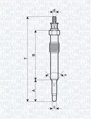 MAGNETI MARELLI ŚWIECA ŻAROWA 062900018304 