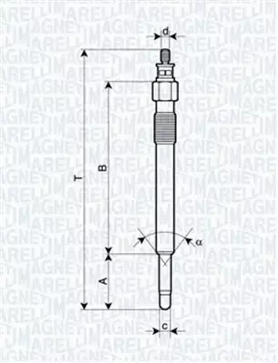 MAGNETI MARELLI ŚWIECA ŻAROWA 062900020304 