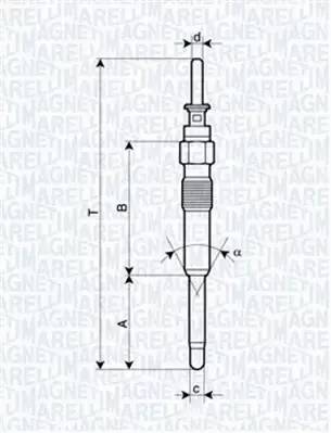 MAGNETI MARELLI ŚWIECA ŻAROWA 062900023304 