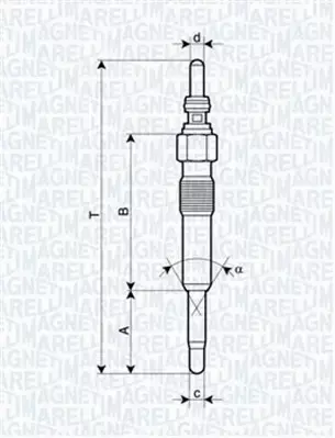 MAGNETI MARELLI ŚWIECA ŻAROWA 062900028304 