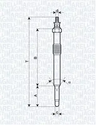 MAGNETI MARELLI ŚWIECA ŻAROWA 062900049304 