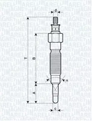 MAGNETI MARELLI ŚWIECA ŻAROWA 062900064304 