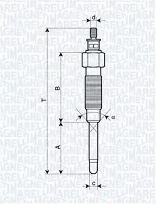 MAGNETI MARELLI ŚWIECA ŻAROWA 062900065304 