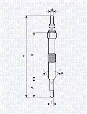 MAGNETI MARELLI ŚWIECA ŻAROWA 062900067304 