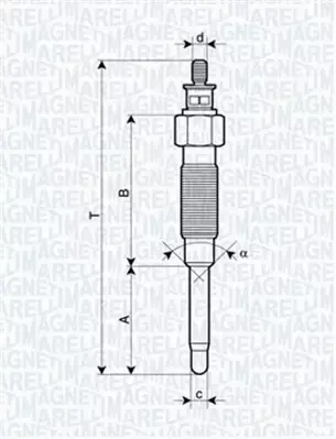 MAGNETI MARELLI ŚWIECA ŻAROWA 062900069304 