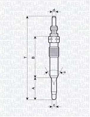 MAGNETI MARELLI ŚWIECA ŻAROWA 062900071304 