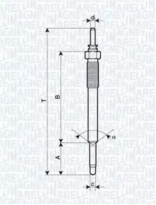 MAGNETI MARELLI ŚWIECA ŻAROWA 062900074304 