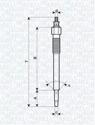 MAGNETI MARELLI ŚWIECA ŻAROWA 062900075304 