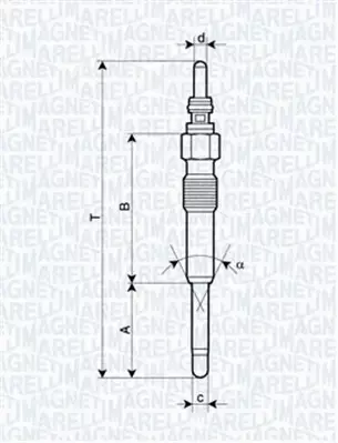 MAGNETI MARELLI ŚWIECA ŻAROWA 062900085304 