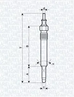 MAGNETI MARELLI ŚWIECA ŻAROWA 062900004304 