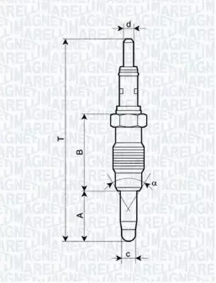 MAGNETI MARELLI ŚWIECA ŻAROWA 062900011304 