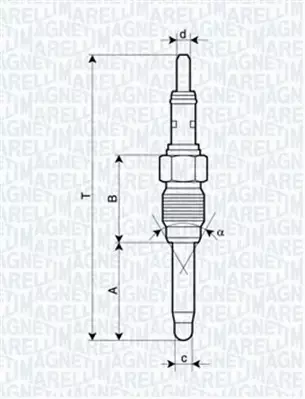 MAGNETI MARELLI ŚWIECA ŻAROWA 062900084304 