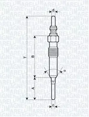 MAGNETI MARELLI ŚWIECA ŻAROWA 062900087304 