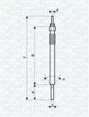 MAGNETI MARELLI ŚWIECA ŻAROWA 062900088304 