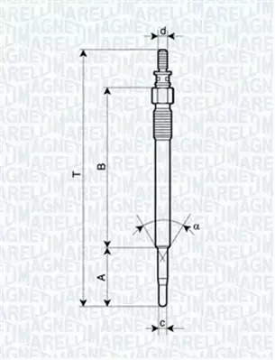 MAGNETI MARELLI ŚWIECA ŻAROWA 062900022304 