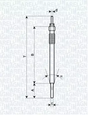 MAGNETI MARELLI ŚWIECA ŻAROWA 062900091304 