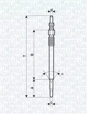 MAGNETI MARELLI ŚWIECA ŻAROWA 062900048304 