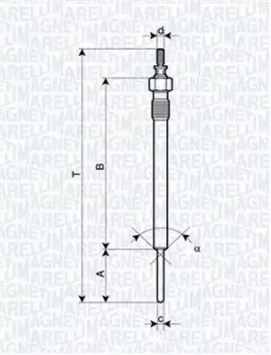 MAGNETI MARELLI ŚWIECA ŻAROWA 062900066304 