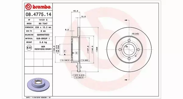 MAGNETI MARELLI TARCZA HAMULCOWA 360406010200 