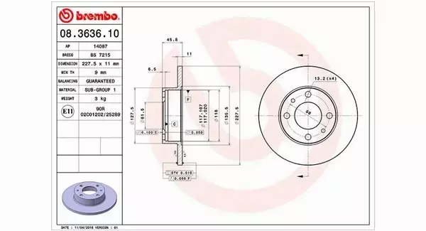 MAGNETI MARELLI TARCZA HAMULCOWA 360406020400 