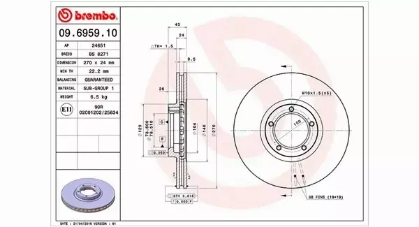 MAGNETI MARELLI TARCZA HAMULCOWA 360406025900 