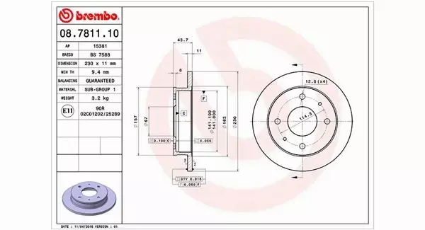 MAGNETI MARELLI TARCZA HAMULCOWA 360406026900 