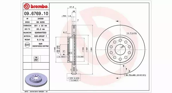 MAGNETI MARELLI TARCZA HAMULCOWA 360406029000 