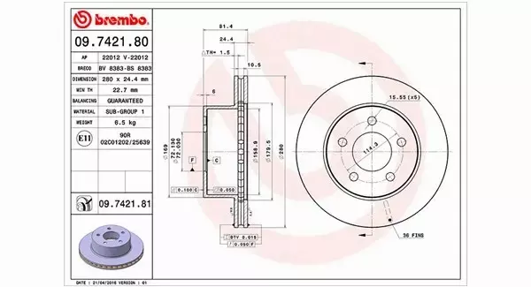 MAGNETI MARELLI TARCZA HAMULCOWA 360406030100 