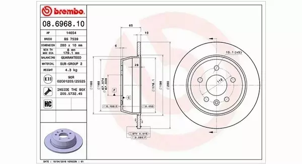 MAGNETI MARELLI TARCZA HAMULCOWA 360406032300 