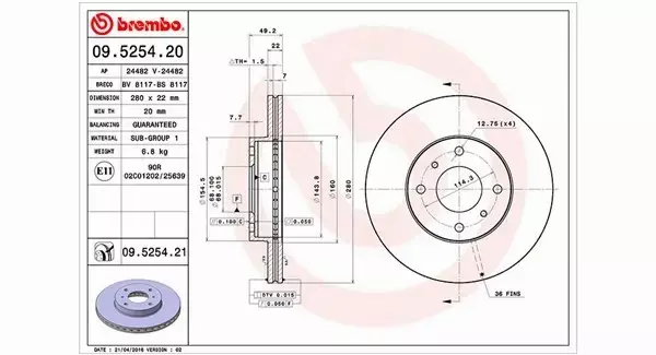 MAGNETI MARELLI TARCZA HAMULCOWA 360406035200 