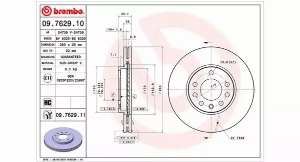 MAGNETI MARELLI TARCZA HAMULCOWA 360406038800 