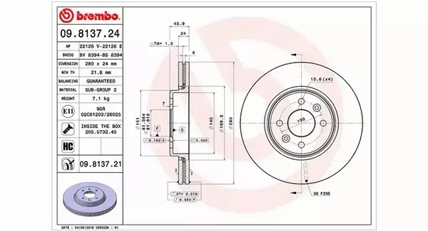 MAGNETI MARELLI TARCZA HAMULCOWA 360406043900 