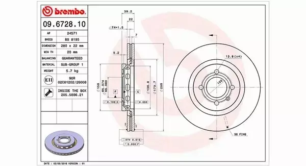 MAGNETI MARELLI TARCZA HAMULCOWA 360406048500 