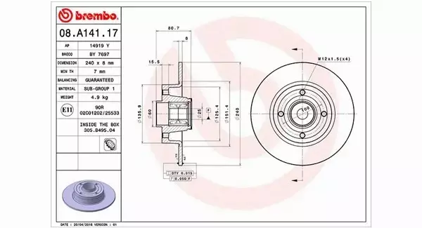 MAGNETI MARELLI TARCZA HAMULCOWA 360406060700 