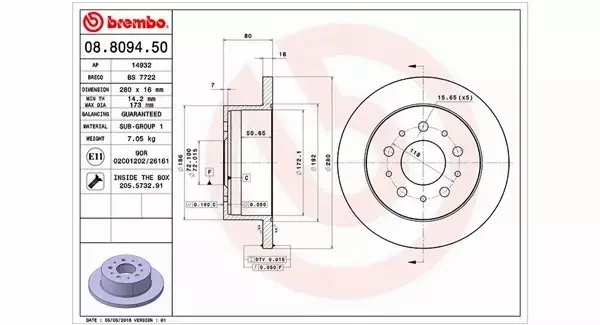 MAGNETI MARELLI TARCZA HAMULCOWA 360406065100 