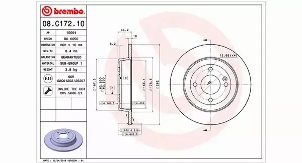 MAGNETI MARELLI TARCZA HAMULCOWA 360406121500 